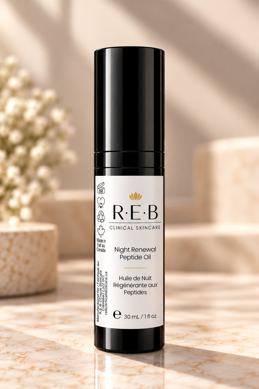 Nighttime Peptide Face Oil | Renewal Oil Serum | Medi-Organic Collection