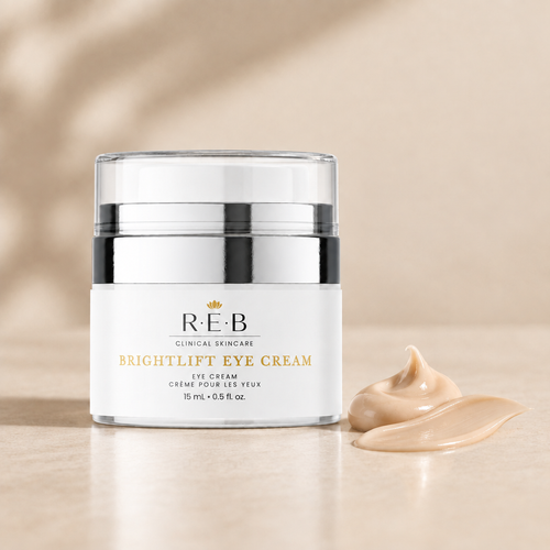 BrightLift Eye Cream with a slightly darker beige cream texture