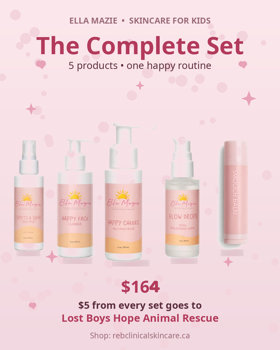 Ella Mazie Skincare for Kids | Complete 5-Product Set