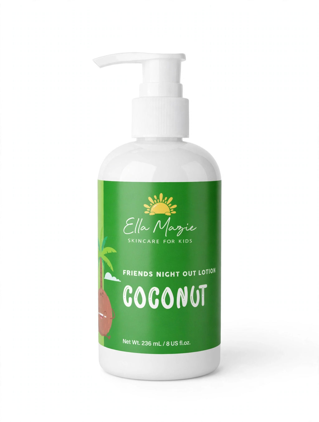 Ella Mazie Friends Night Out Lotion, Coconut bottle