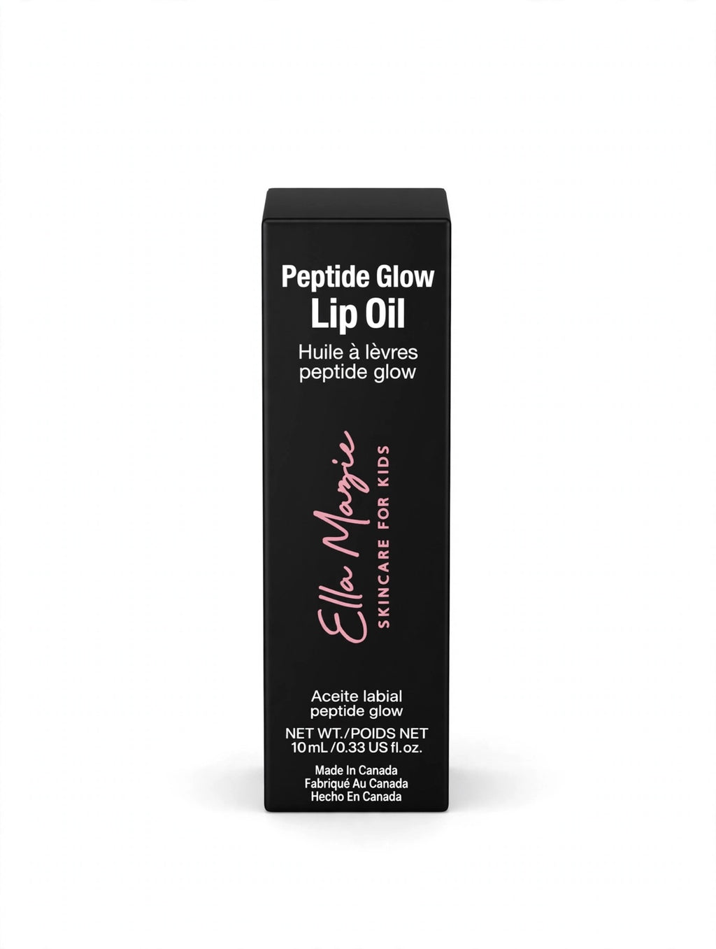 Ella Mazie Peptide Glow Lip Oil Vanilla box