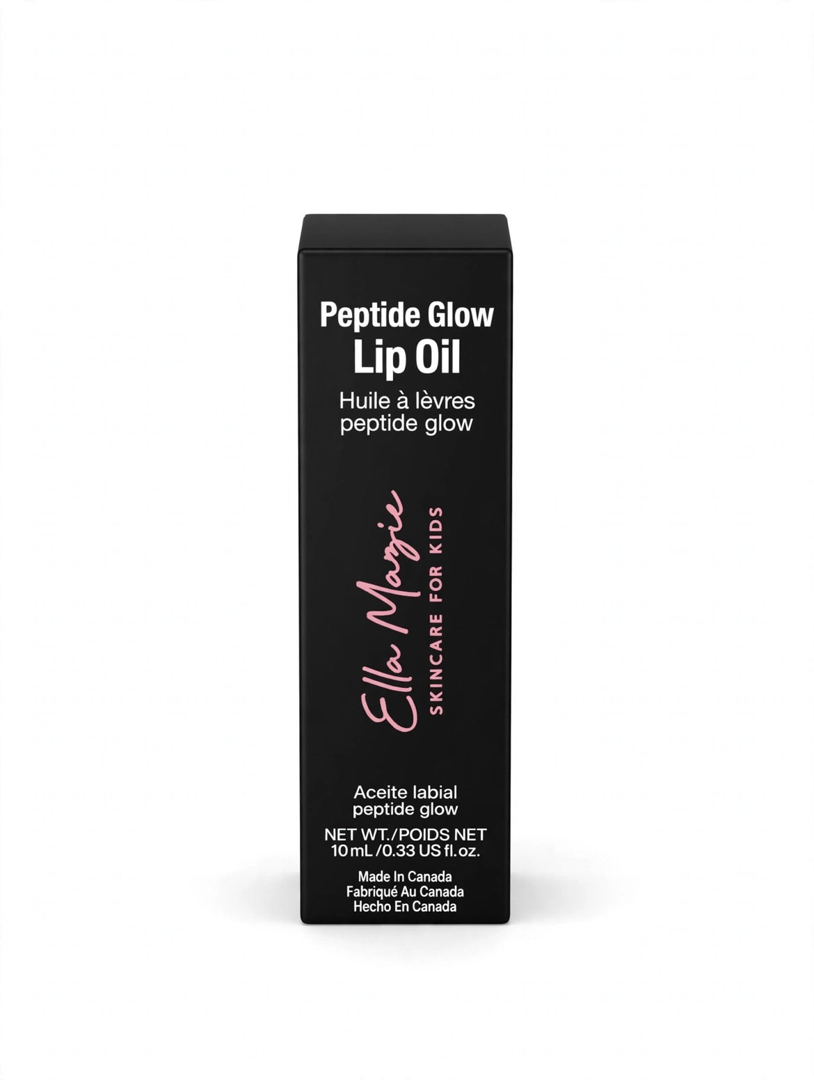 Ella Mazie Peptide Glow Lip Oil Vanilla box
