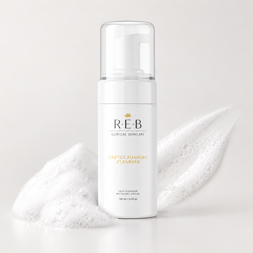 Gentle Foaming Cleanser with foam texture